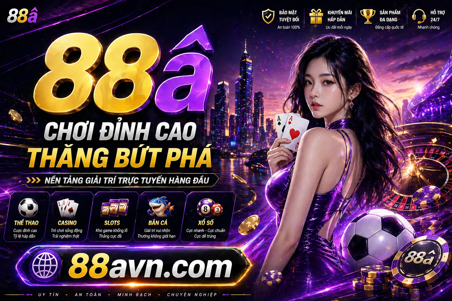 Banner khuyến mãi MIG8 casino với các ưu đãi chào mừng và hoàn trả